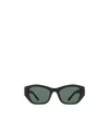 Balenciaga Eyewear Rectangular Frame Sunglasses In Green