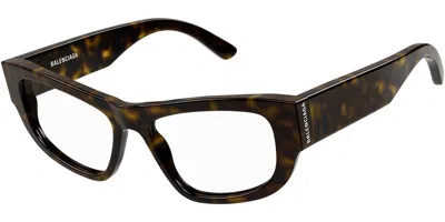 Balenciaga Bb0313o Women's Glasses, Tortoiseshell, Size 54 In Brown
