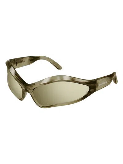 Balenciaga Bb0314s 003 Sunglasses In Brown