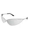 Balenciaga Bb0315s 001 Sunglasses In Silver