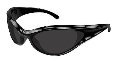 Pre-owned Balenciaga Bb0317s-001 Black Sunglasses In Gray
