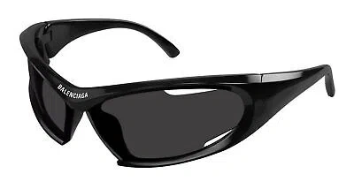 Pre-owned Balenciaga Bb0318s-001 Black Sunglasses In Gray