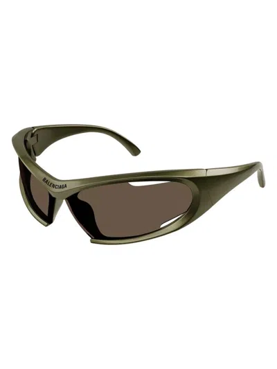 Balenciaga Bb0318s 004 Sunglasses In Metallic