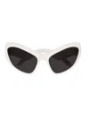 Balenciaga Eyewear Hamptons Cat-eye Sunglasses In Ivory Ivory Grey