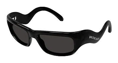 Pre-owned Balenciaga Bb0320s-001 Black Sunglasses In Gray