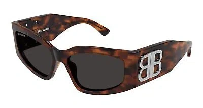 Pre-owned Balenciaga Bb0321s-003 Havana Sunglasses In Gray