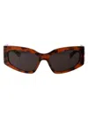 Balenciaga Bb0321s Sunglasses In 003 Havana Havana Grey
