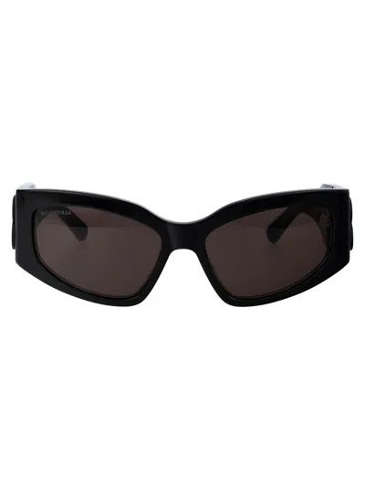 Balenciaga Bb0321s Sunglasses In Black-black-grey