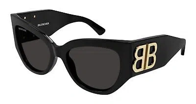 Pre-owned Balenciaga Bb0322s-002 Black Sunglasses In Gray