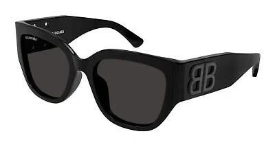 Pre-owned Balenciaga Bb0323sk-001 Black Sunglasses In Gray