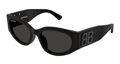 Pre-owned Balenciaga Bb0324sk-001 Black Sunglasses In Gray
