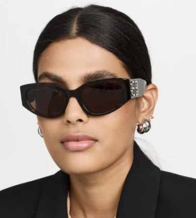 Pre-owned Balenciaga Bb0324sk-003 Havana Sunglasses