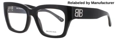 Balenciaga Bb0325o Acetate Eyeglasses 54-18-135 Relabeled In 006 - Black / Demo