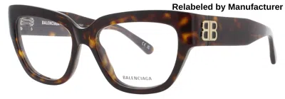 Balenciaga Bb0326o Acetate Eyeglasses 53-16-135 With Case In Multi