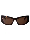 Balenciaga Bb0327s Sunglasses In 002 Havana Havana Brown