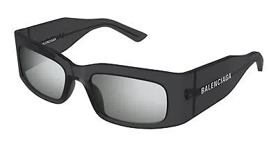 Pre-owned Balenciaga Bb0328s-003 Grey Sunglasses In Silver