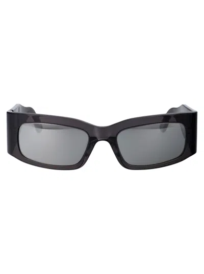 Balenciaga Bb0328s Sunglasses In 003 Grey Grey Silver