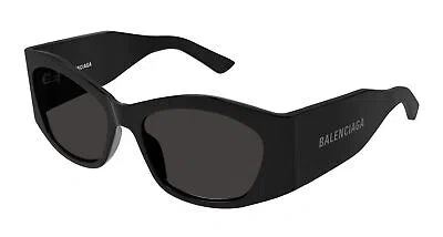 Pre-owned Balenciaga Bb0329s-001 Black Sunglasses In Gray