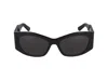 Balenciaga Grey Rectangular Ladies Sunglasses Bb0321s 001 57