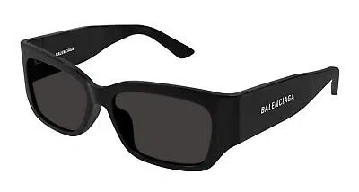 Pre-owned Balenciaga Bb0331sk-001 Black Sunglasses In Gray