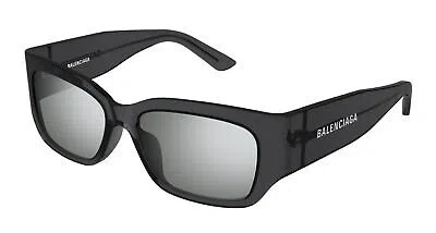 Pre-owned Balenciaga Bb0331sk-003 Grey Sunglasses In Gray