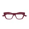 Balenciaga Bb0342o Linea Everyday Eyeglasses In Burgundy