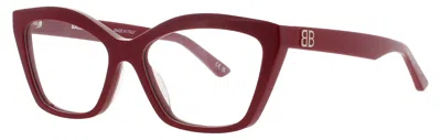 Balenciaga Bb0342o Acetate Eyeglasses 55-16-145 Demo Lenses In White