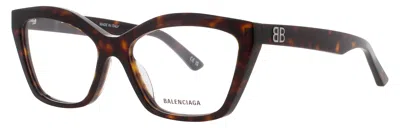 Balenciaga Bb0342o Eyeglasses 55-16-145 With Case In 006 - Brown / Demo