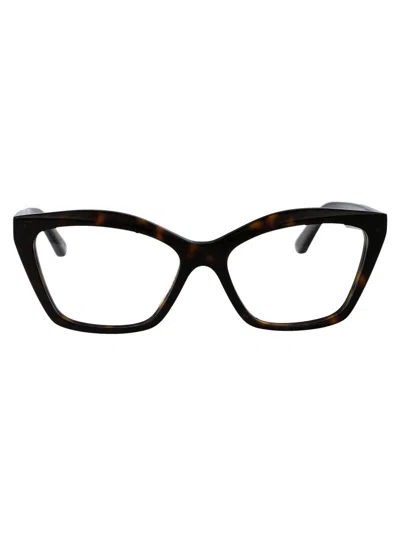 Balenciaga Bb0342o Glasses In 006 Havana Havana Transparent