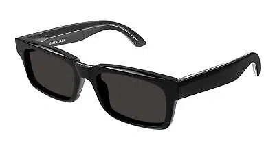 Pre-owned Balenciaga Bb0345s-001 Black Sunglasses In Gray