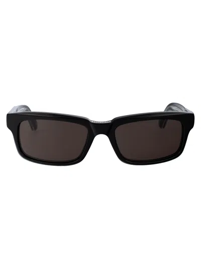 Balenciaga Bb0345s Sunglasses In 001 Black Black Grey