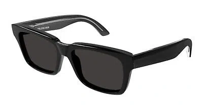 Pre-owned Balenciaga Bb0346s-001 Black Sunglasses In Gray