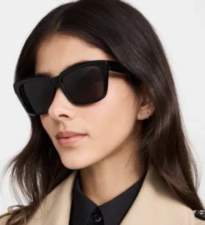 Pre-owned Balenciaga Bb0346s-001 Black Sunglasses In Gray