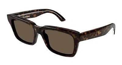 Pre-owned Balenciaga Bb0346s-002 Havana Sunglasses In Brown