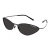 Balenciaga Bb 0350 Sunglasses In Black-black-grey