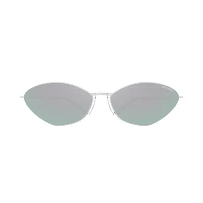 BALENCIAGA BB0350S-004 SILVER-SILVER-SILVER
