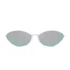 Balenciaga Bb0350s Linea Extreme 004 Silver Sunglasses In Argento