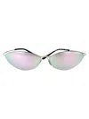 Balenciaga Bb0350s Sunglasses In Silver-silver-silver