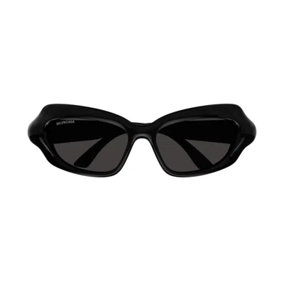 BALENCIAGA BB0354S-001BLACK-BLACK-GREY
