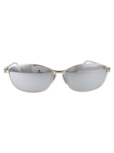 Balenciaga Bb0357sa Sunglasses In Silver-silver-silver
