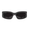 Balenciaga Rectangle Frame Sunglasses Sunglasses In Gray