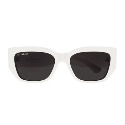 Balenciaga Bb0361sk Linea Everyday 003 White Grey Sunglasses
