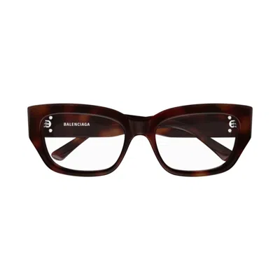 BALENCIAGA BB0363O-002HAVANA-HAVANA-TRANSPARENT