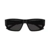 Balenciaga Eyewear Rectangular Frame Sunglasses In Black-black-grey