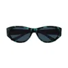 Balenciaga Sunglasses Bb0367s-003 In Blue