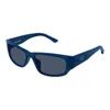 Balenciaga Sunglasses Bb0368sk-003 In Blue-blue-blue