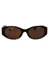 Balenciaga Bb0369sk Sunglasses In Havana-havana-brown