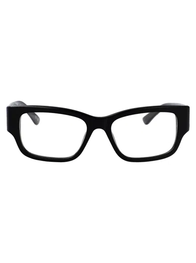 Balenciaga Bb0371o Glasses In Black-black-transparent