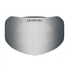 Balenciaga Bb0379s Ski Mask 002 Black Silver Sunglasses In Black