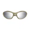 Balenciaga Ivory-ivory-silver Bio Injection Sunglasses In 004